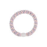 Kknekki MIX GLITTER Haarelastiek & Armbandje, Silver & Pink