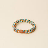 Kknekki MIX GLITTER Haarelastiek & Armbandje, Terracotta & Teal