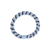 Kknekki MIX VELVET Haarelastiek & Armbandje, Blue & Silver Glitter