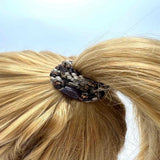 Kknekki MIX VELVET Haarelastiek & Armbandje, Moss & Brown Glitter
