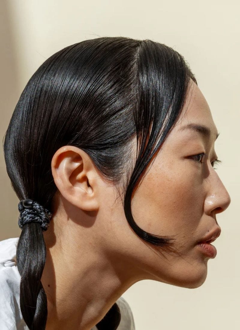 Kknekki MULTI GLITTER Haarelastiek & Armbandje, Charcoal & Grey