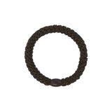 Kknekki SOLID GLITTER Haarelastiek & Armbandje, Chocolate