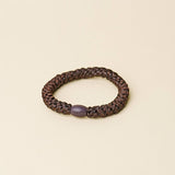 Kknekki SOLID GLITTER Haarelastiek & Armbandje, Chocolate