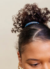 Kknekki SOLID GLITTER Haarelastiek & Armbandje, Dusty Blue Bronze