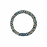 Kknekki SOLID GLITTER Haarelastiek & Armbandje, Dusty Blue Bronze