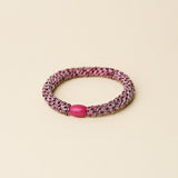 Kknekki SOLID GLITTER Haarelastiek & Armbandje, Rosewood