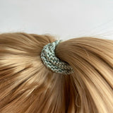 Kknekki SOLID Haarelastiek & Armbandje, Dusty Lind Green