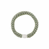 Kknekki SOLID Haarelastiek & Armbandje, Dusty Lind Green