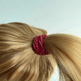 Kknekki SOLID Haarelastiek & Armbandje, Light Bordeaux