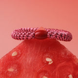 Kknekki SOLID Haarelastiek & Armbandje, Raspberry