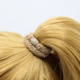 Kknekki SOLID VELVET Haarelastiek & Armbandje, New Beige