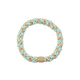 Kknekki STRIPE Glitter Haarelastiek & Armbandje, Peppermint & Beige