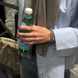 Kknekki STRIPE GLITTER Haarelastiek & Armbandje, Purple & Green