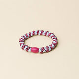 Kknekki STRIPE GLITTER Haarelastiek & Armbandje, Rosewood & Seablue