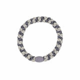 Kknekki STRIPE GLITTER Haarelastiek & Armbandje, Silver & Grey