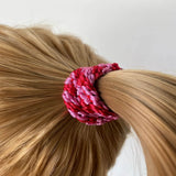 Kknekki STRIPE Haarelastiek & Armbandje, Red & Bubblegum