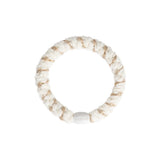 Kknekki VELVET STRIPE Haarelastiek & Armbandje, Ivory