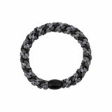 Knekki MULTI GLITTER Haarelastiek & Armbandje, Charcoal & Grey