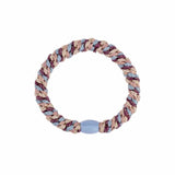 Knekki MULTI GLITTER Haarelastiek & Armbandje, Light Blue & Grape