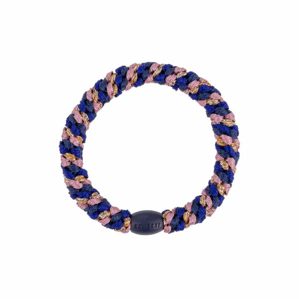 Knekki MULTI GLITTER Haarelastiek & Armbandje, Purple & Pink