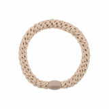 Knekki SOLID GLITTER Haarelastiek & Armbandje, Beige