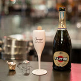 Koziol CHEERS No. 1 Onbreekbaar Champagneglas met quote, Champagne is the new medicine