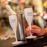 Koziol CHEERS No. 1 Onbreekbaar Champagneglas met quote, Champagne is the new medicine