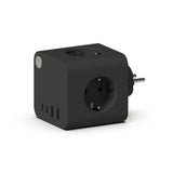 Kreafunk AMPIE Stekkerblok met 2 USB-A en 2 USB-C poorten, Black