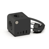 Kreafunk AMPIE Stekkerblok met 2 USB-A en 2 USB-C poorten en kabel, Black