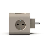 Kreafunk AMPIE Stekkerblok met 2 USB-A en 2 USB-C poorten, Ivory Sand