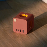 Kreafunk AMPIE Stekkerblok met 2 USB-A en 2 USB-C poorten, Terracotta