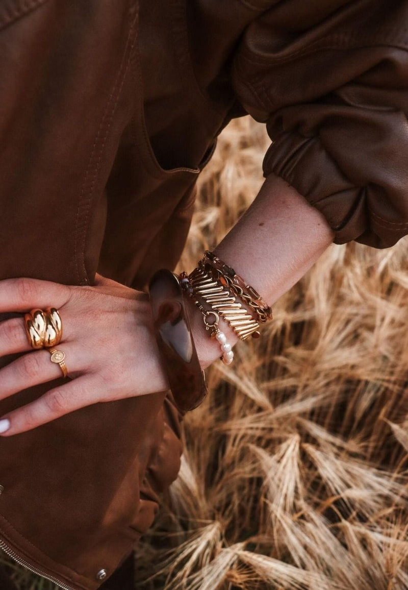 Label Kiki Armband goud, Big Terra