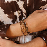 Label Kiki Armband goud, Big Terra