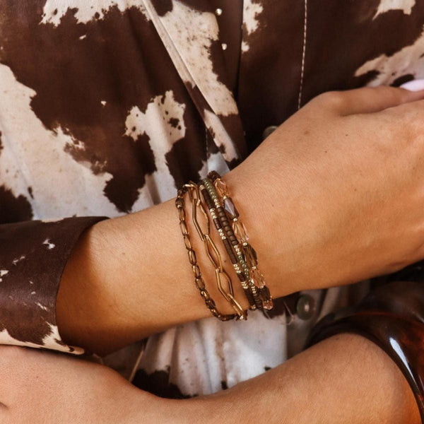 Label Kiki Armband goud, Big Terra