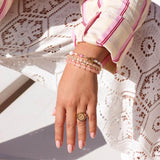 Label Kiki Armband goud, Colorful Rainbow