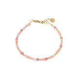 Label Kiki Armband goud, Colorful Rainbow