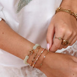 Label Kiki Armband goud, Dottie Green