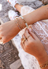 Label Kiki Armband goud, Dottie Green