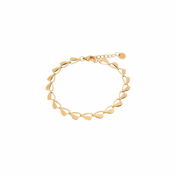 Label Kiki Armband goud, Half Heart