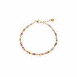 Label Kiki Armband goud, Pastello Rainbow