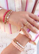 Label Kiki Armband goud, Summer Flower