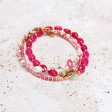 Label Kiki Armband goud, Summer Flower