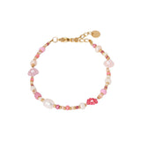 Label Kiki Armband goud, Summer Flower