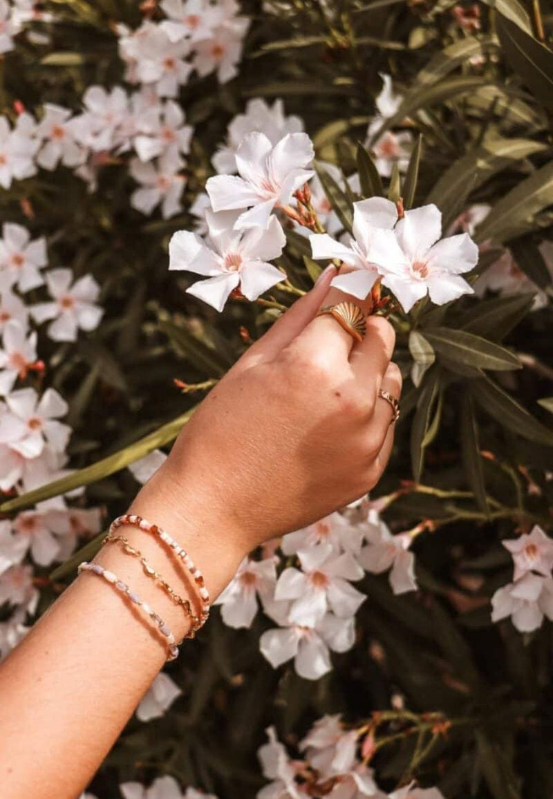 Label Kiki Armband goud, Terra Lilac