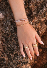 Label Kiki Armband goud, Terra Lilac