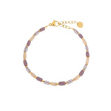 Label Kiki Armband goud, Terra Lilac