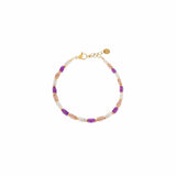 Label Kiki Armband goud, Terra Purple