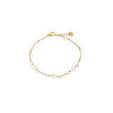 Label Kiki Armband goud, White Clover