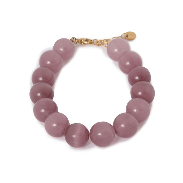 Label Kiki Armband met paarse kralen, Wanderlight