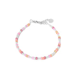 Label Kiki Armband zilver, Colorful Rainbow